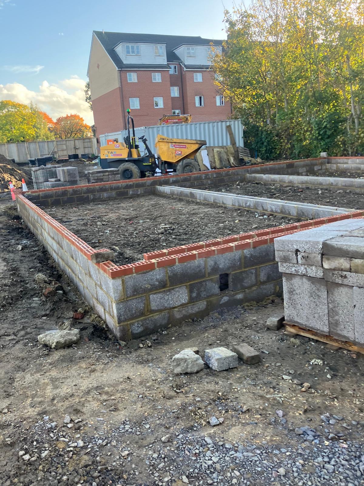 Brick and block to DPC